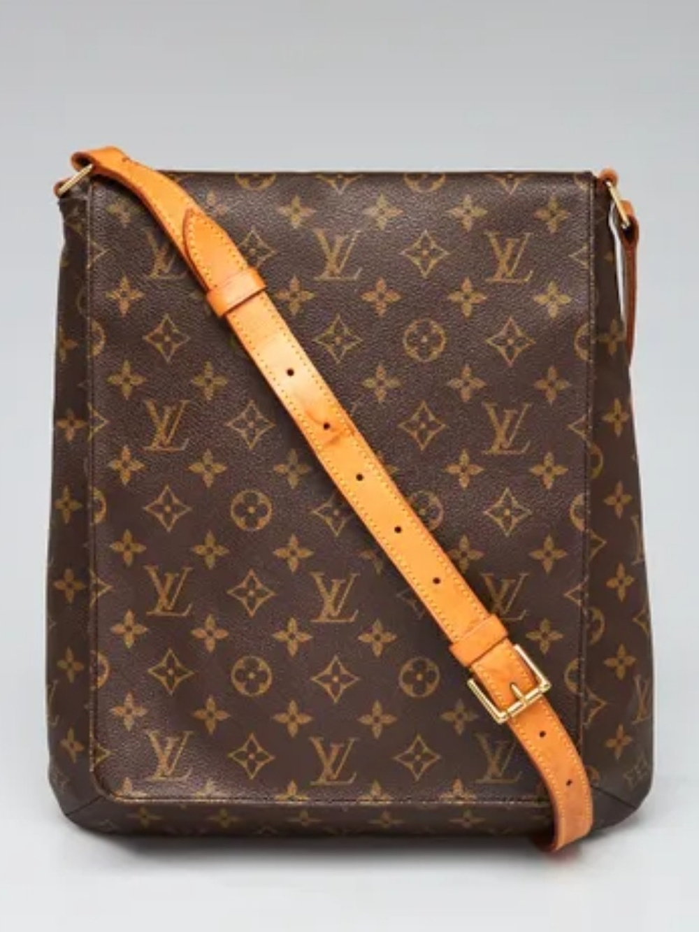 Louis Vuitton Brown Monogram Mussette Crossbody Bag